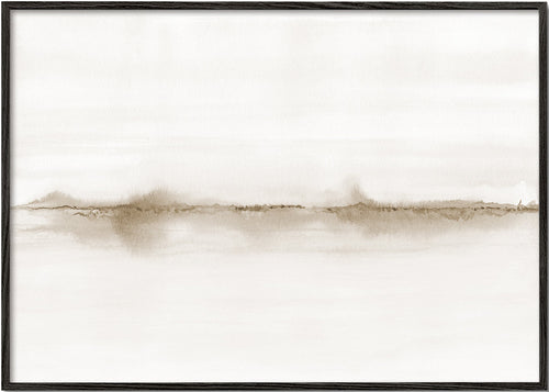Horizonte abstrato em aquarela