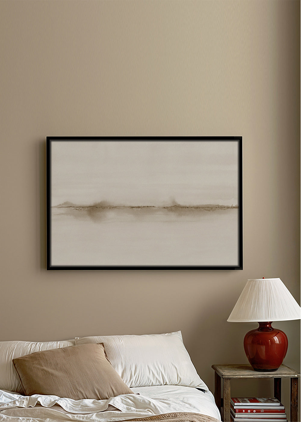 Horizonte abstrato em aquarela