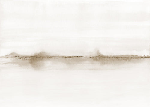 Horizonte abstrato em aquarela
