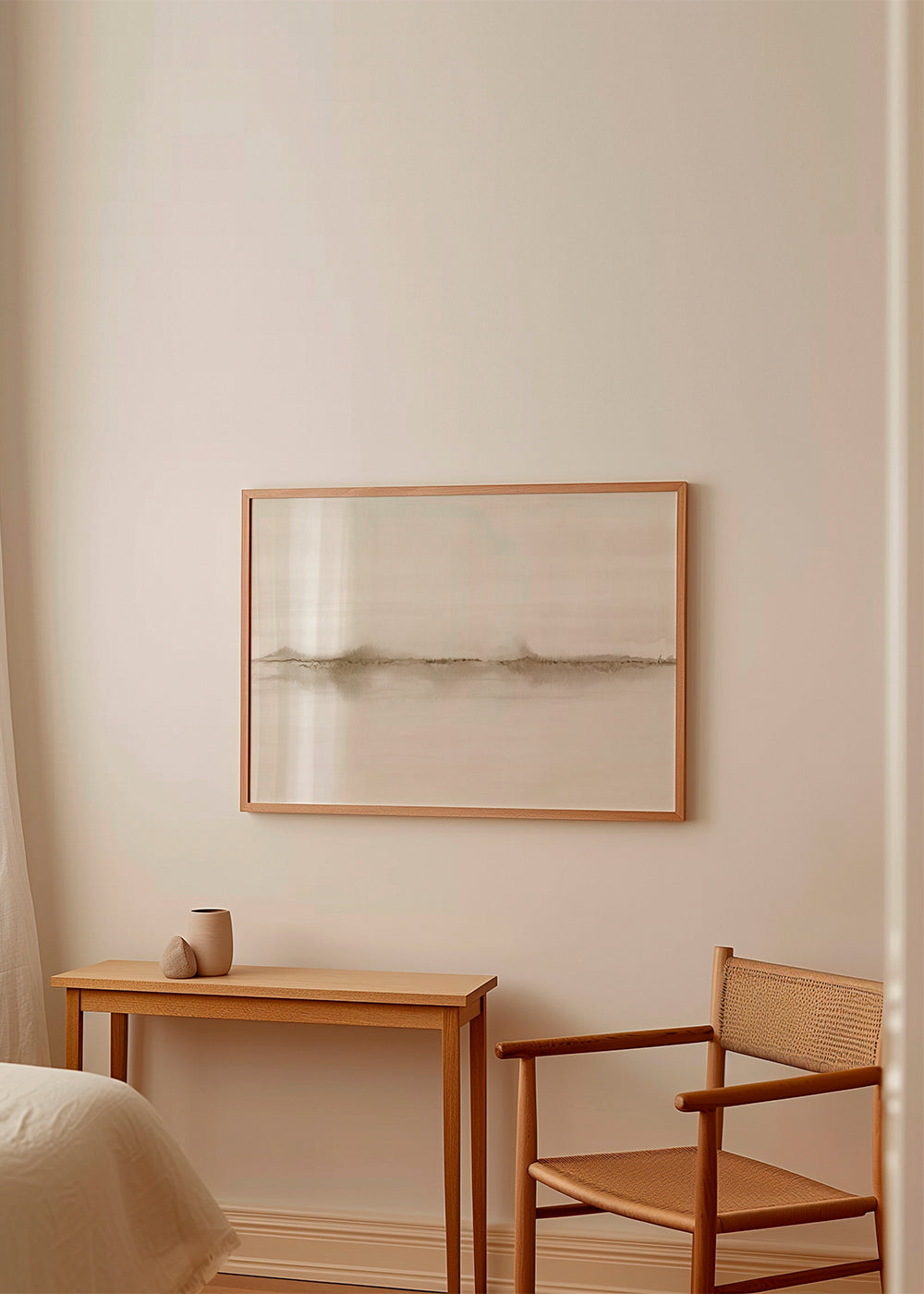 Horizonte abstrato em aquarela
