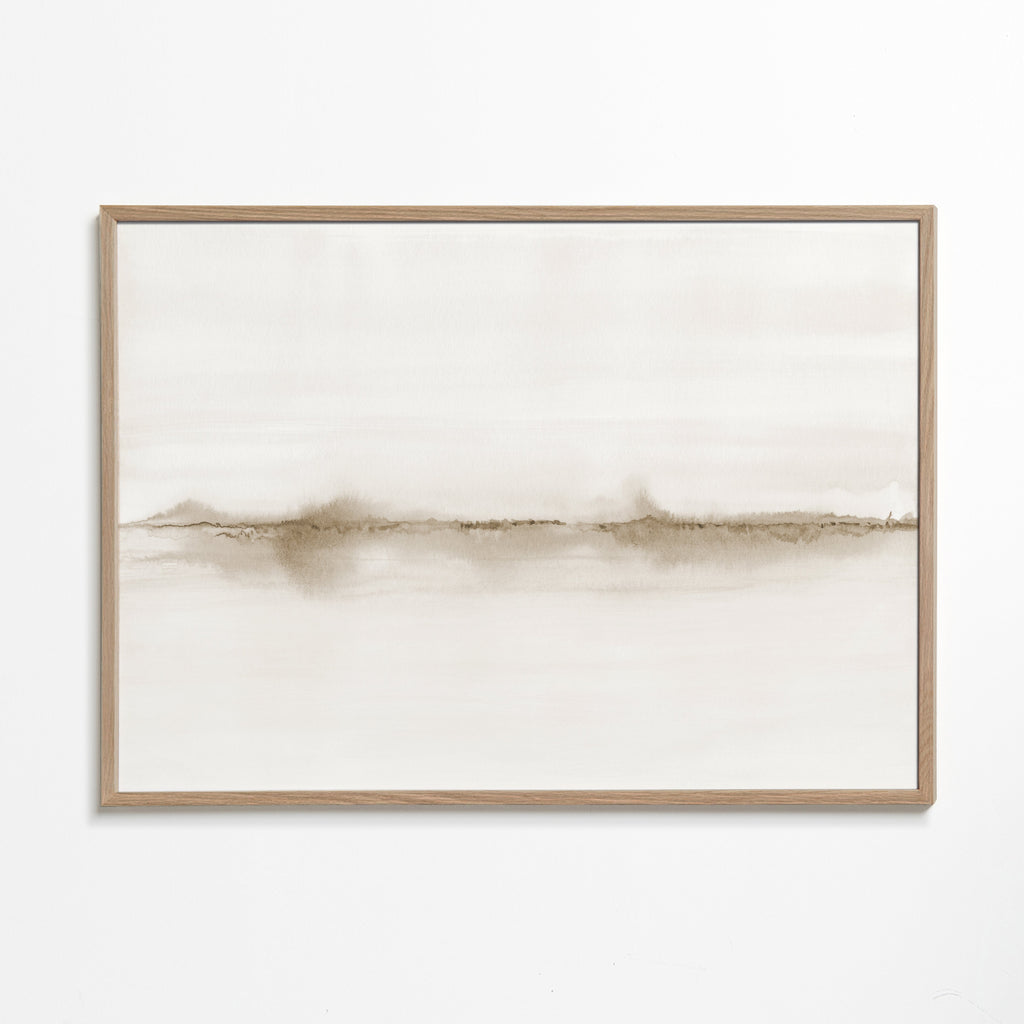Horizonte abstrato em aquarela