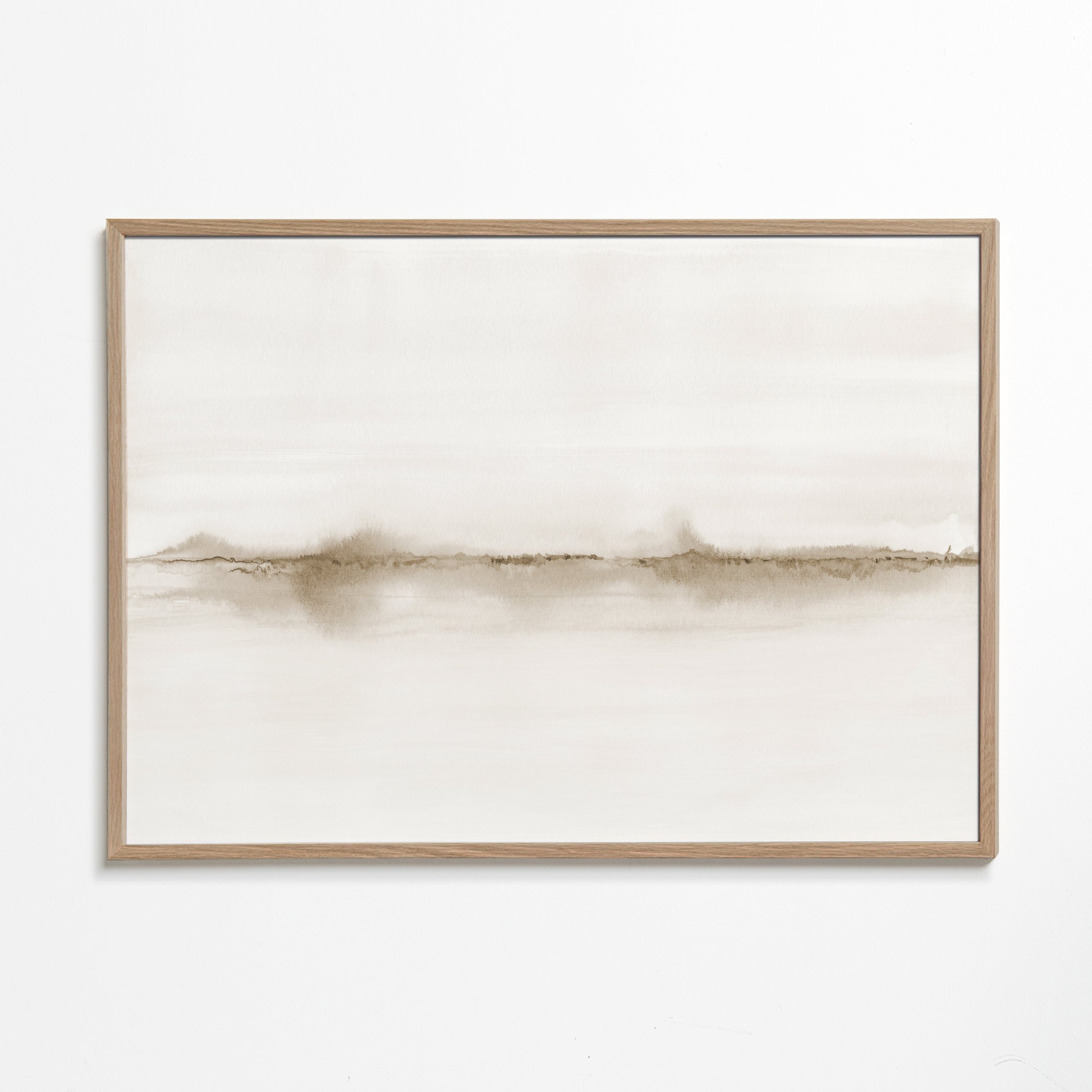 Horizonte abstrato em aquarela