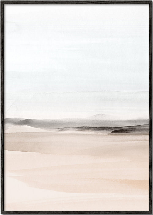 Paisagem em aquarela minimalista