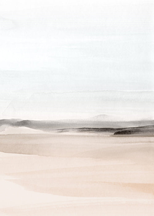 Paisagem em aquarela minimalista