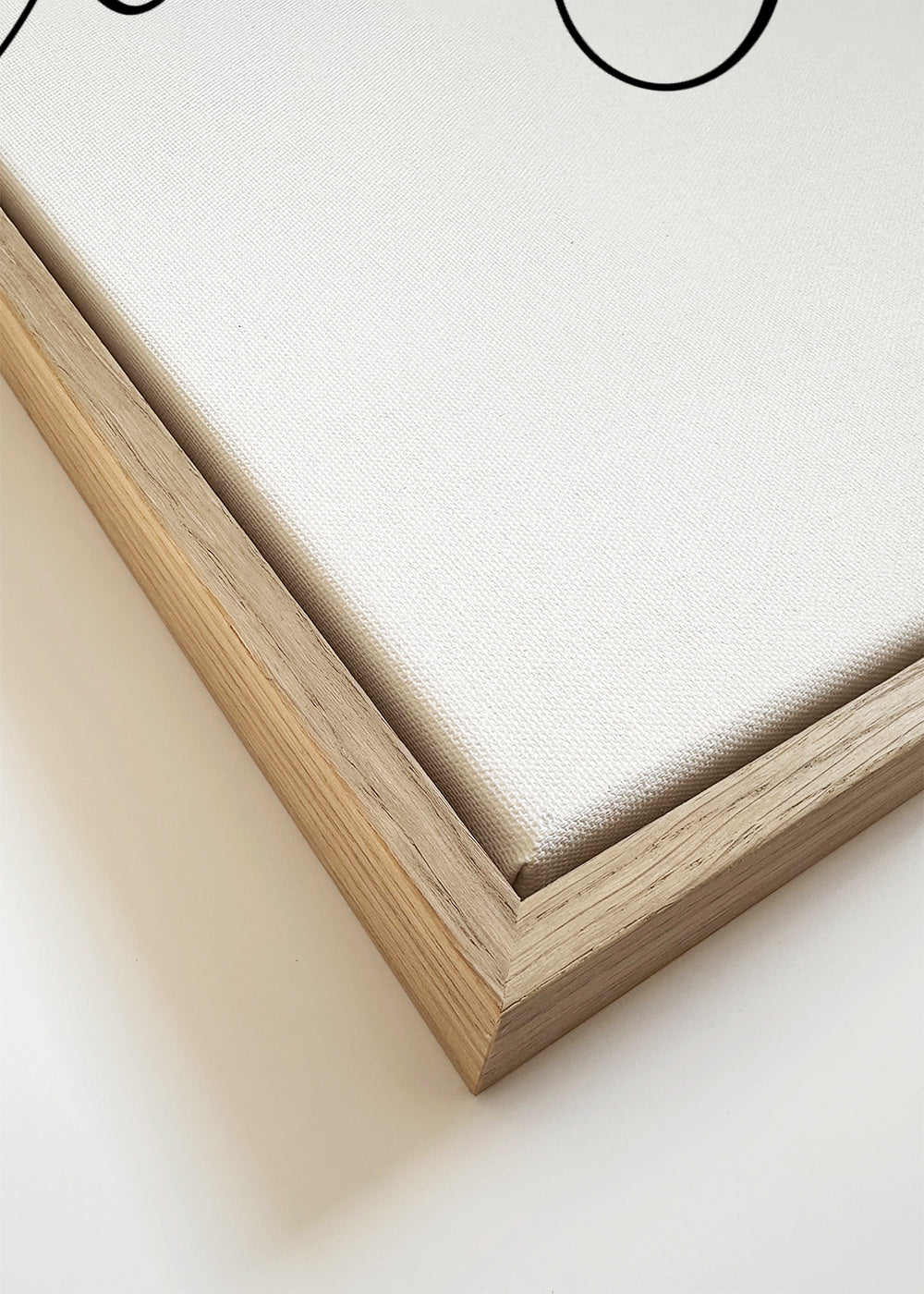 Quadro minimalista tipográfico 'laugh'