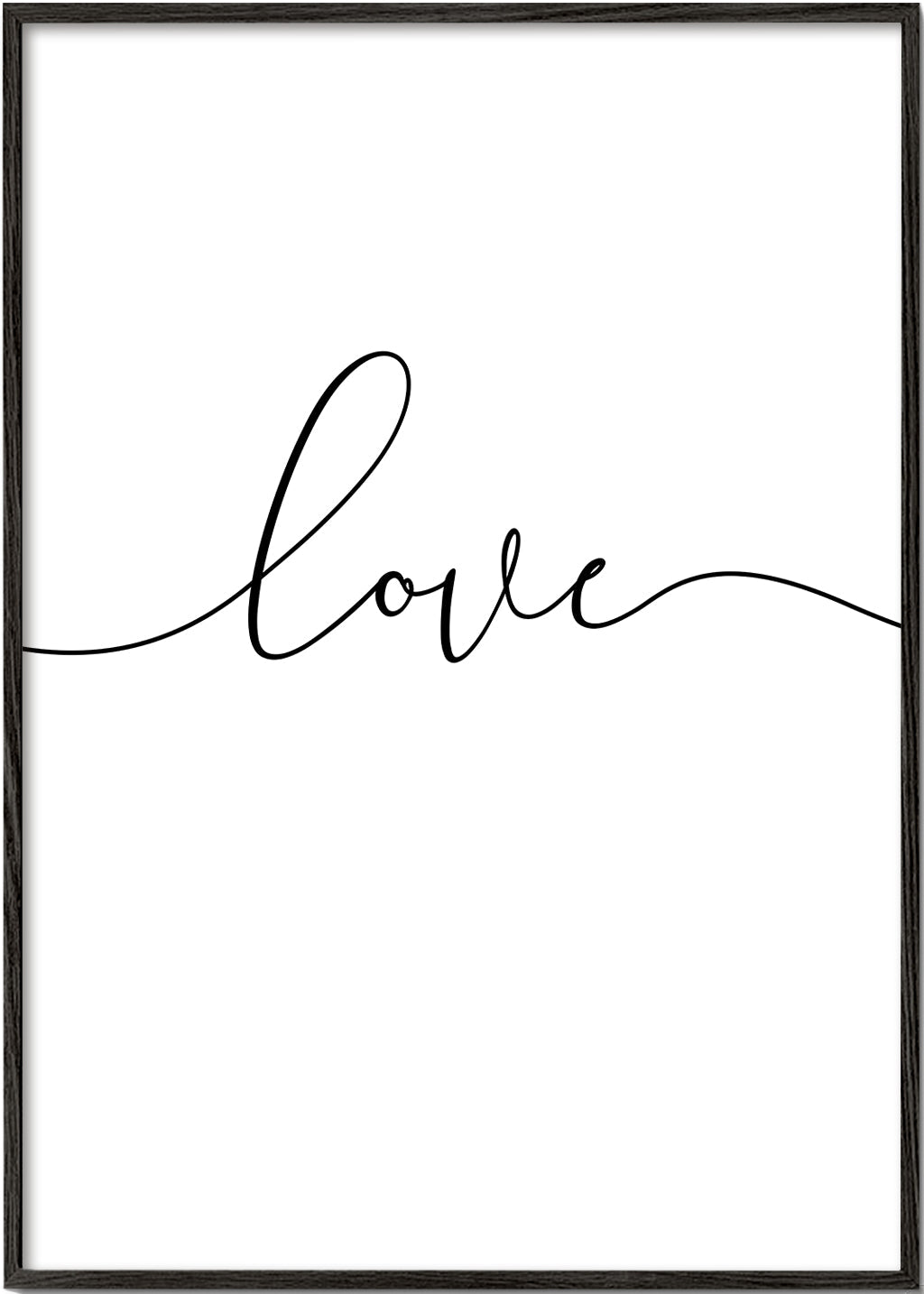Design minimalista Love caligrafia