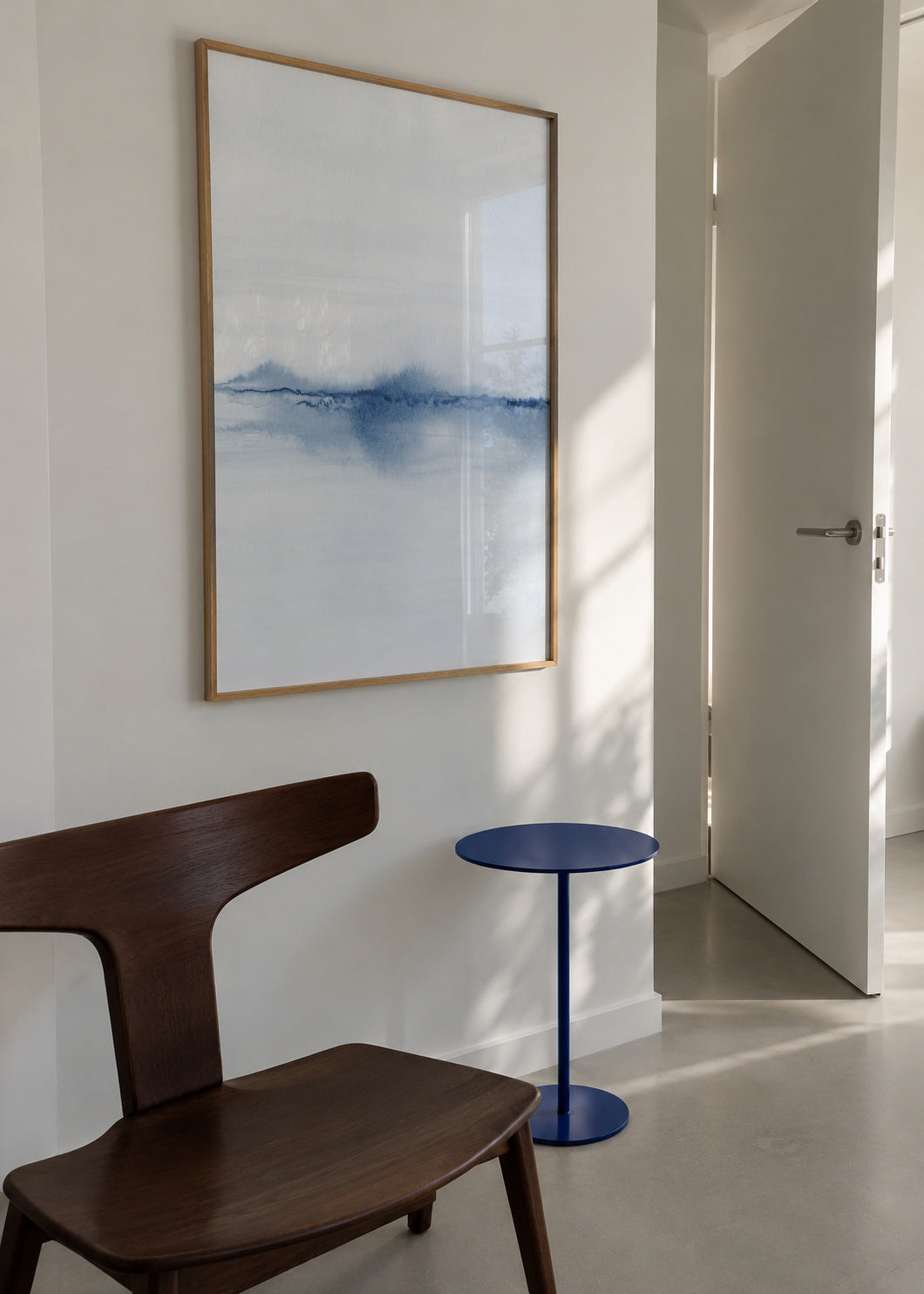 Watercolor Landscape N 28 - Framed poster in an interior
