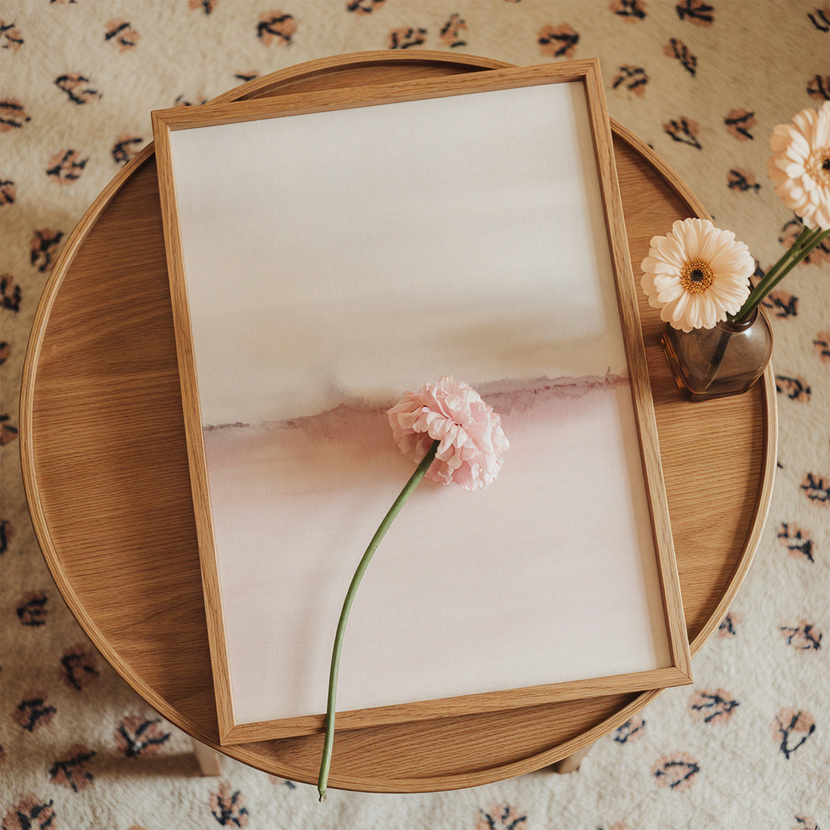 Watercolor Landscape N 31 - Framed poster in an interior
