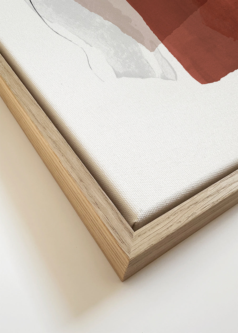 Obra abstrata laranja queimado em camadas de papel