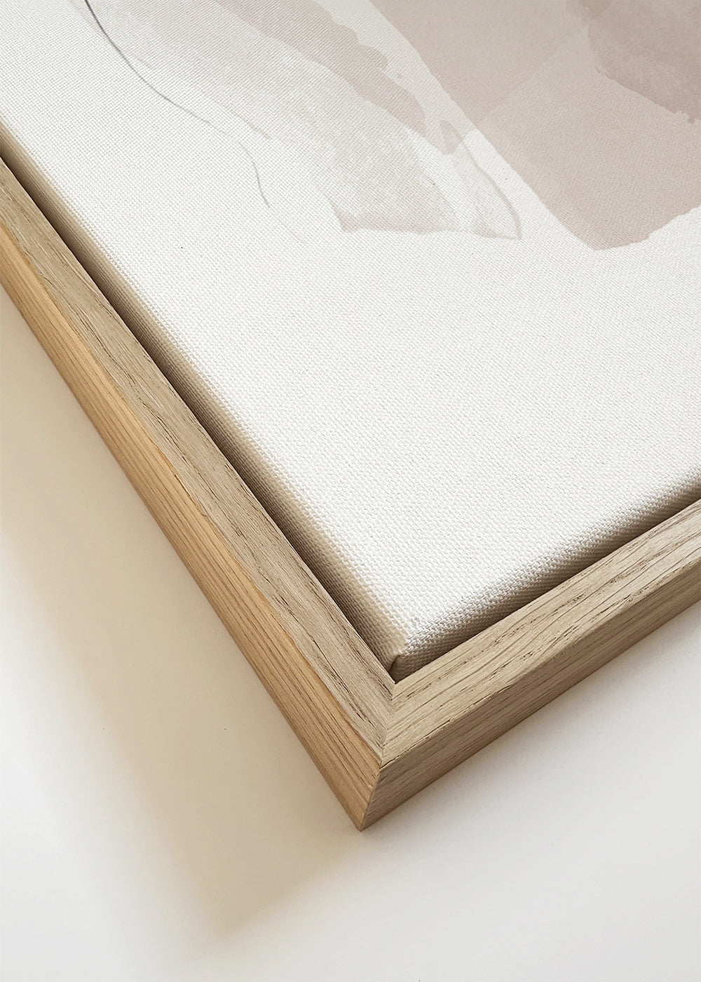 Arte abstrata com traços neutros e linha minimalista