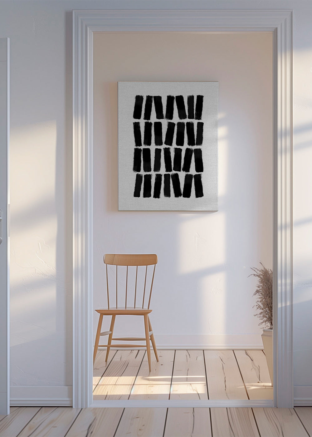 Black Brush Strokes