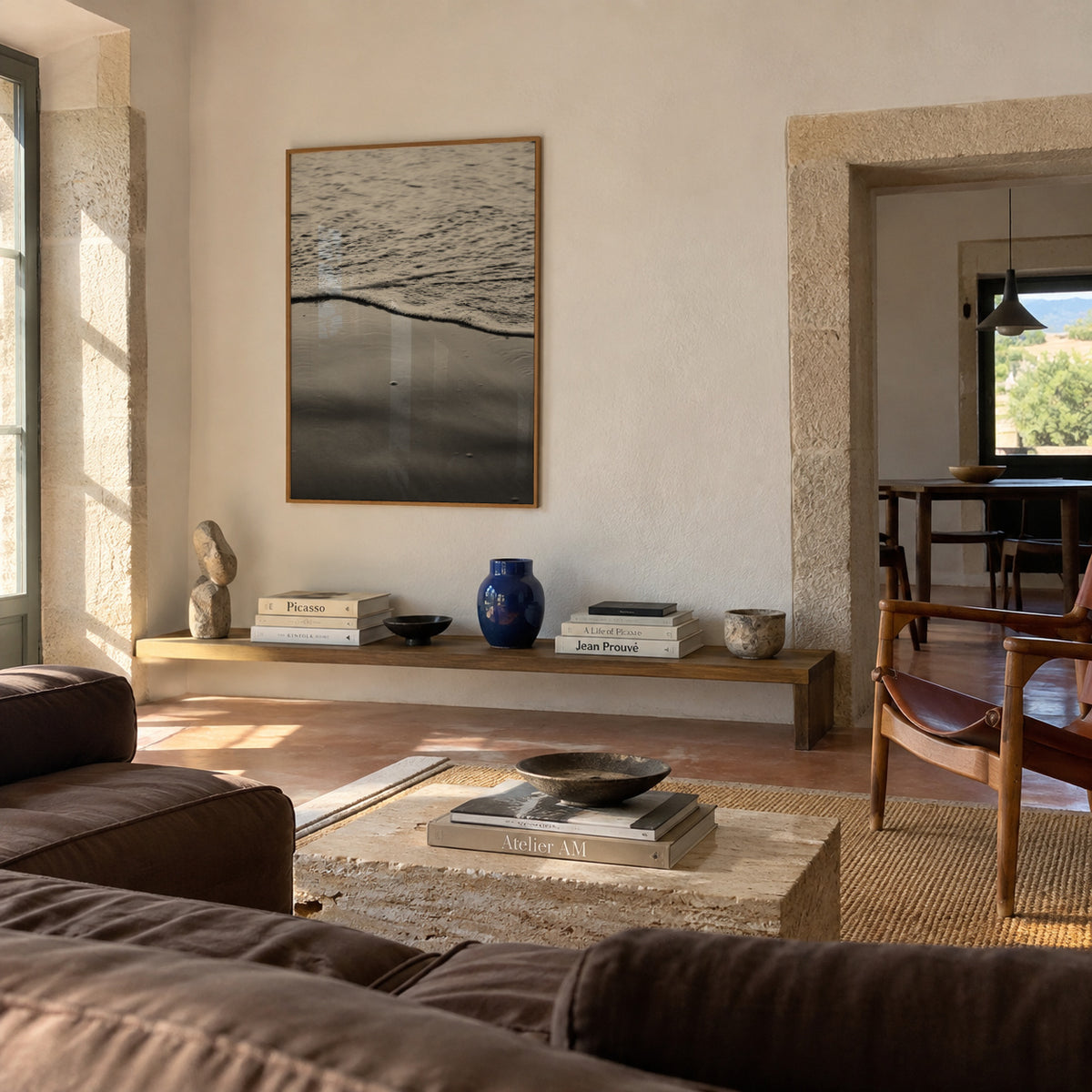 Ocean Edge 2 - Framed poster in an interior