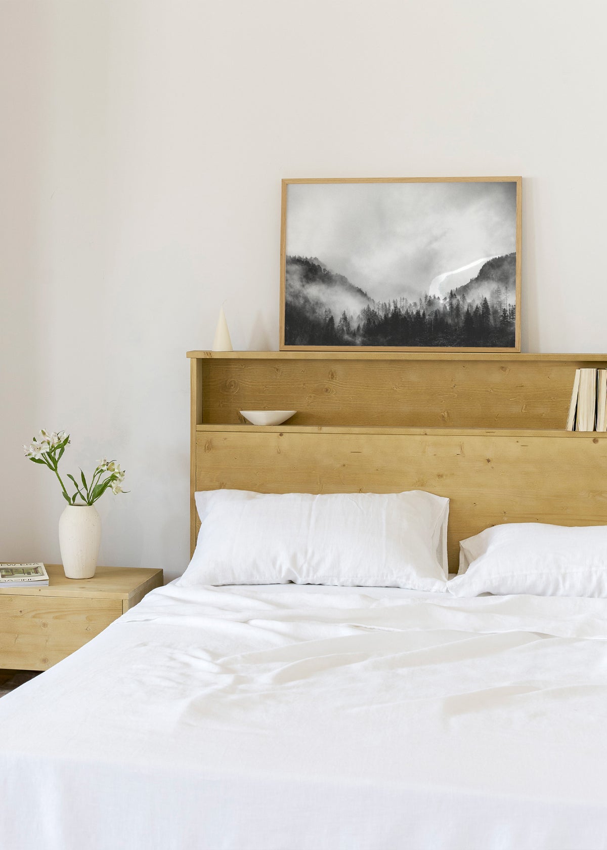 Moody clouds 4 - Framed poster in an interior