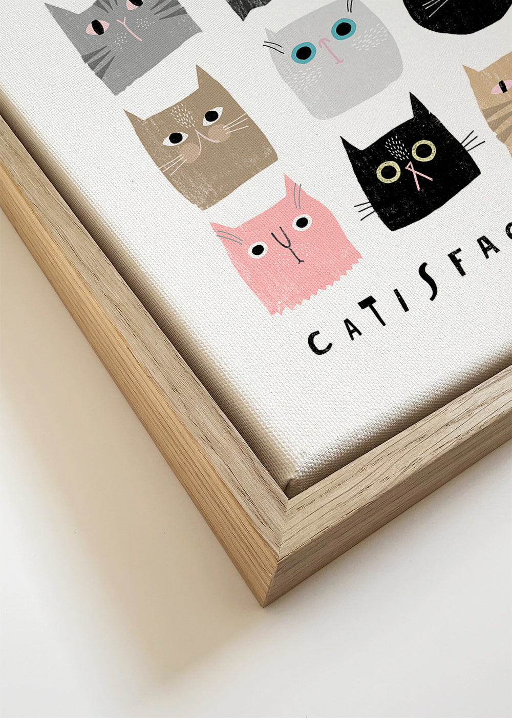 Ilustração de gatos em grelha