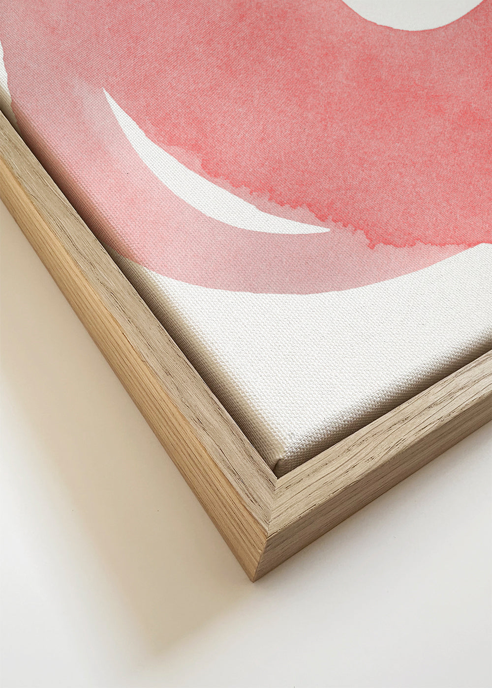Quadro minimalista rosa em aquarela