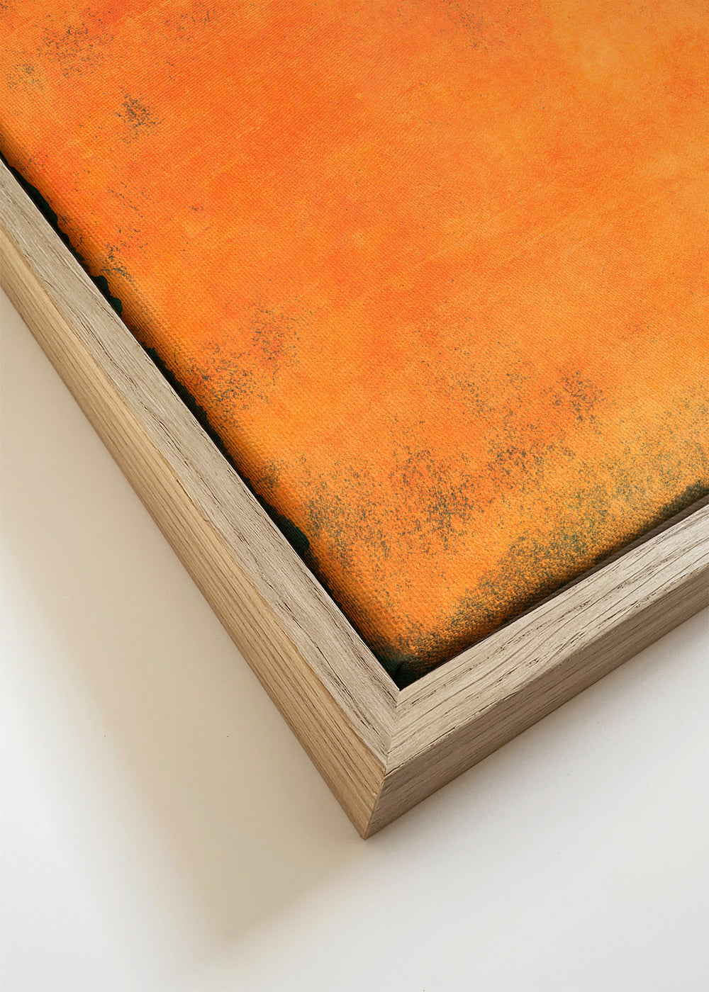 Pintura abstrata campo laranja
