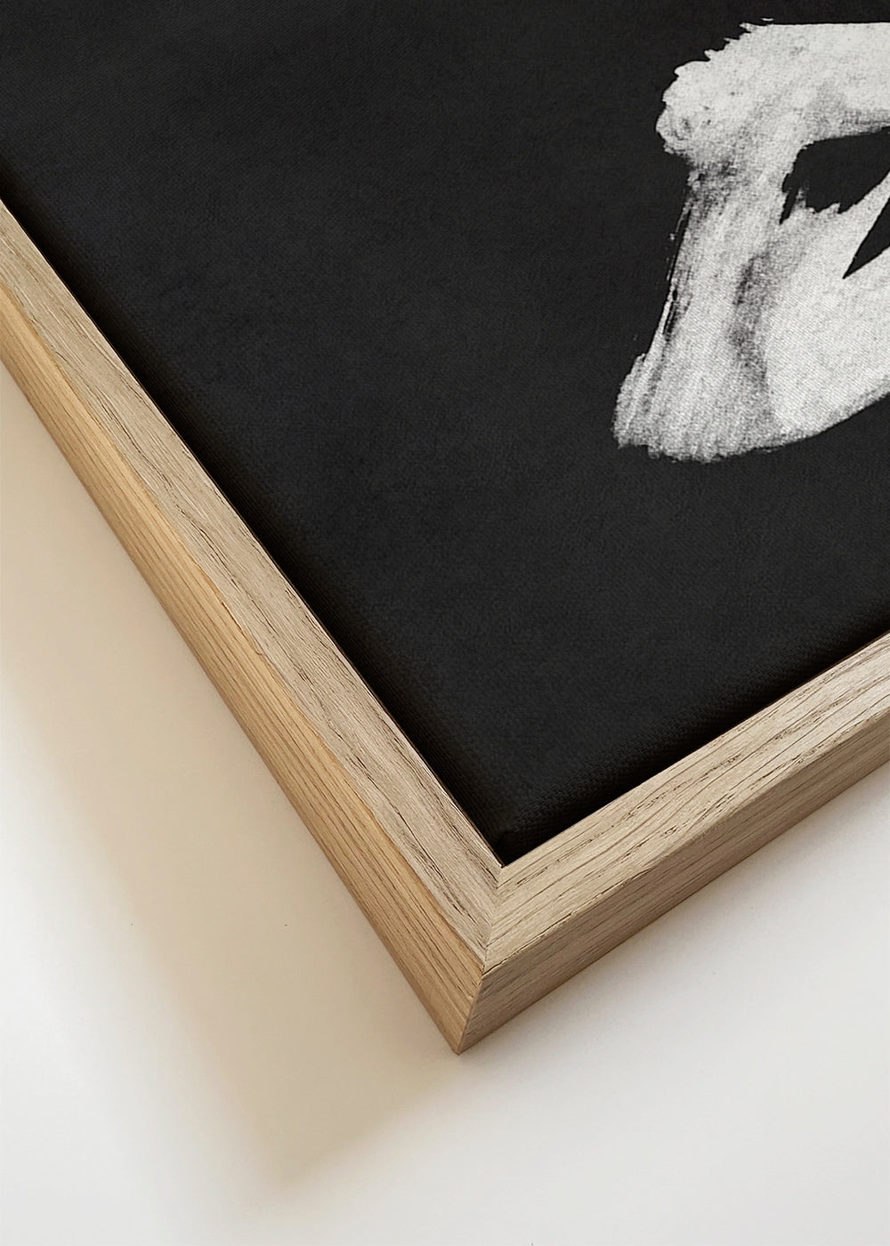 Arte preto e branco com pincelada minimalista