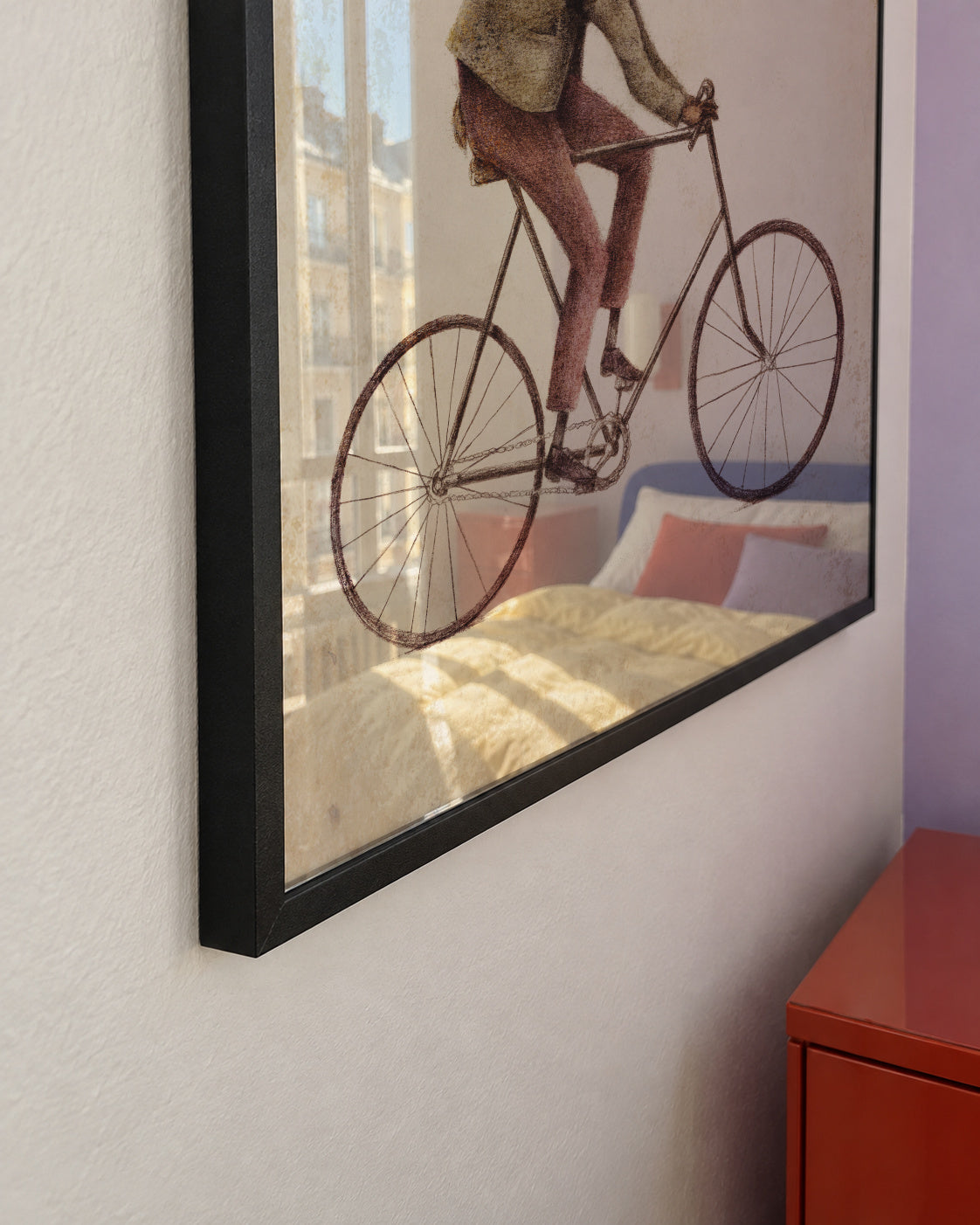Even a Gentleman rides - Framed poster detail