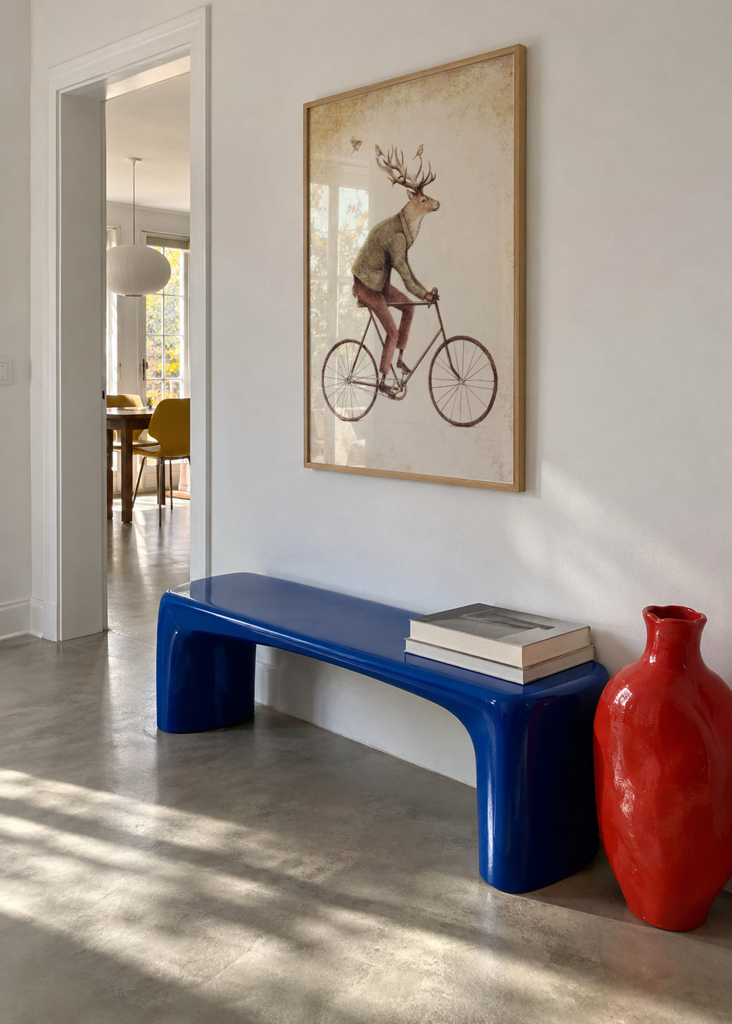 Even a Gentleman rides - Framed poster in an interior