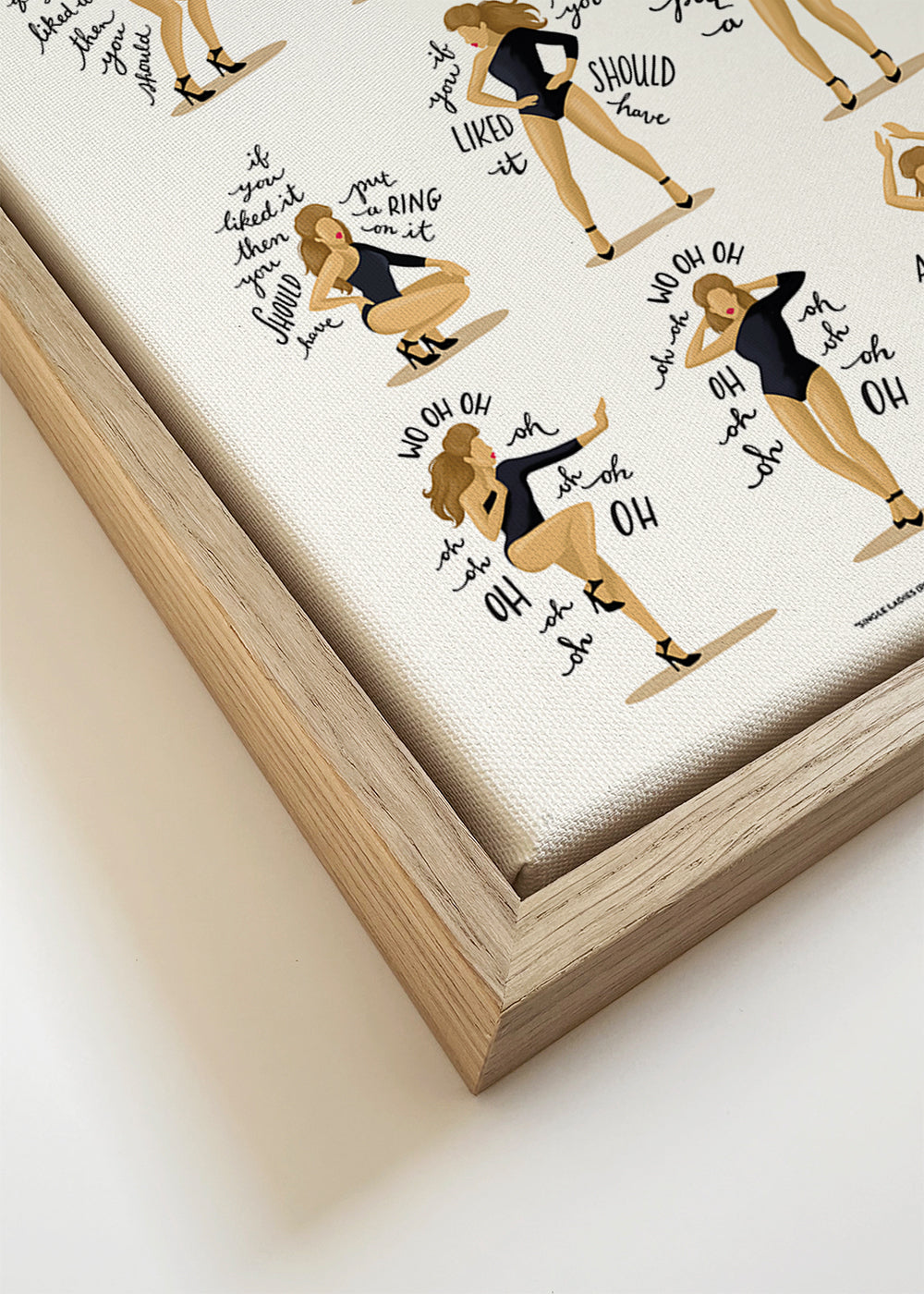Ilustração Single Ladies em sequência