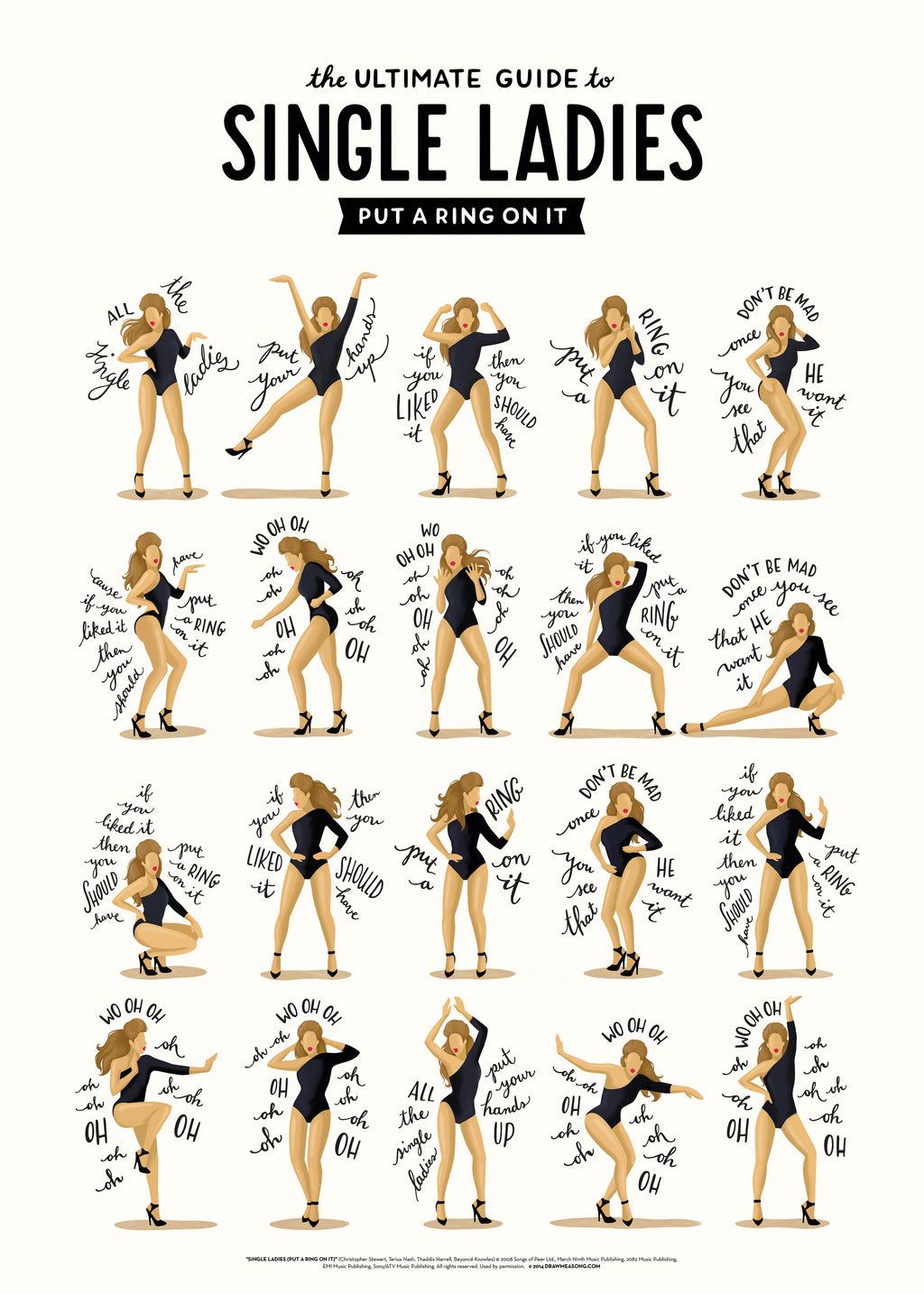 Single Ladies - Unframed art print