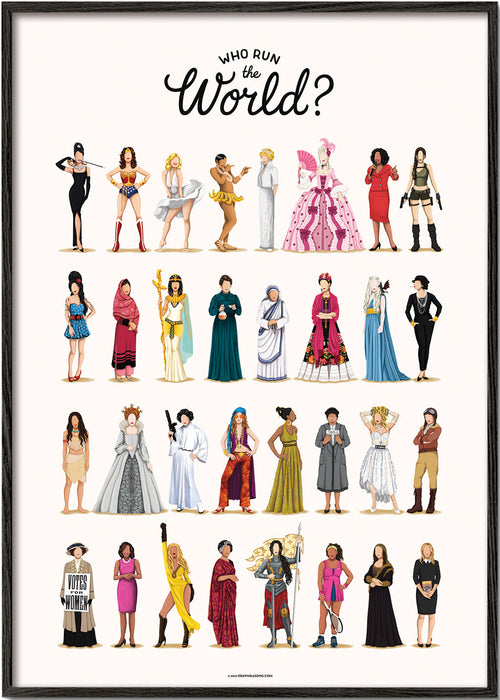 Ilustração Mulheres Icónicas em Fileiras