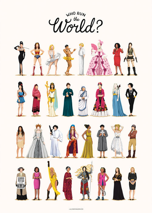Ilustração Mulheres Icónicas em Fileiras