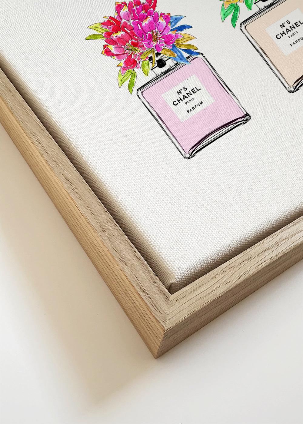 Ilustração frascos de perfume florais