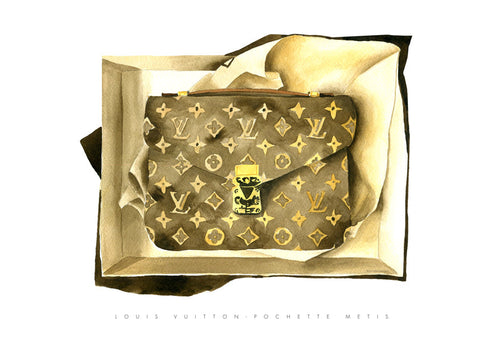 Ilustração de bolsa Louis Vuitton