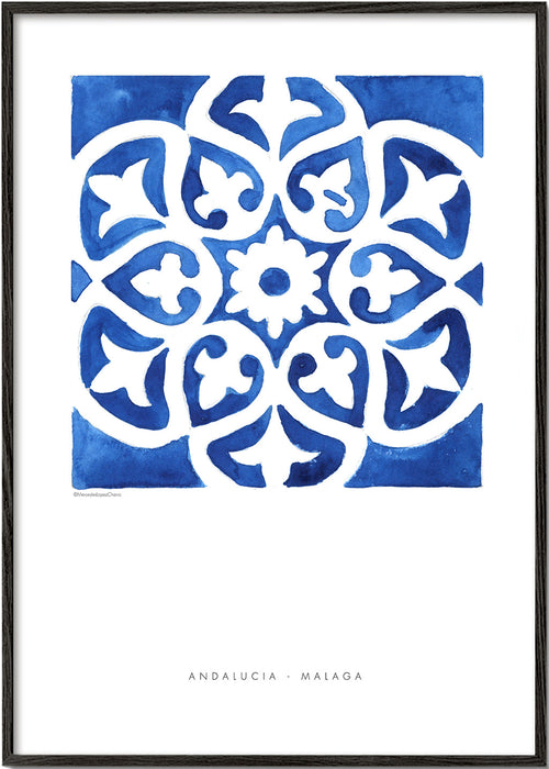 Arte para cozinha: azulejo de Málaga