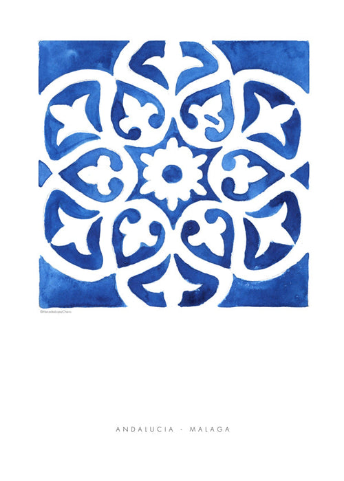 Arte para cozinha: azulejo de Málaga
