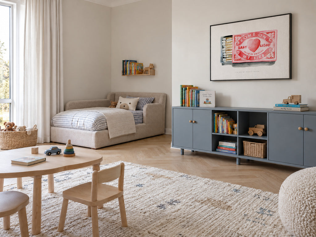 Perfect match - Framed canvas in an interior