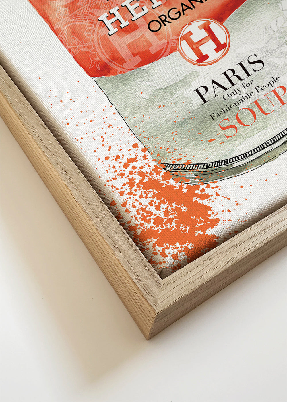 Arte para cozinha Hermès Soup lata ilustrada