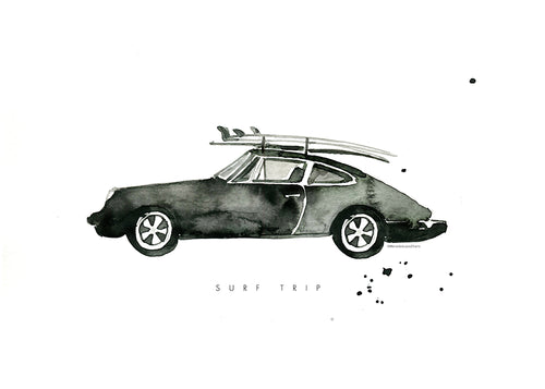 Arte desportivo: Porsche com pranchas