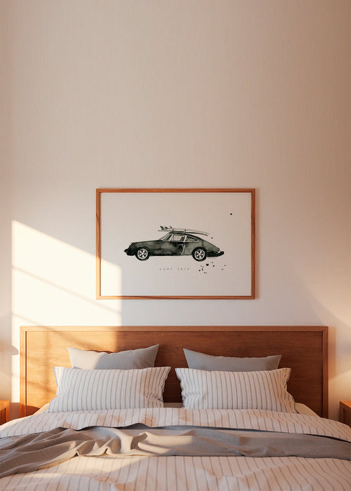 Arte desportivo: Porsche com pranchas