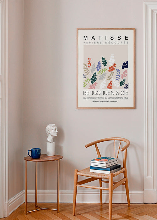 Estampa botânica Matisse folhas recortadas