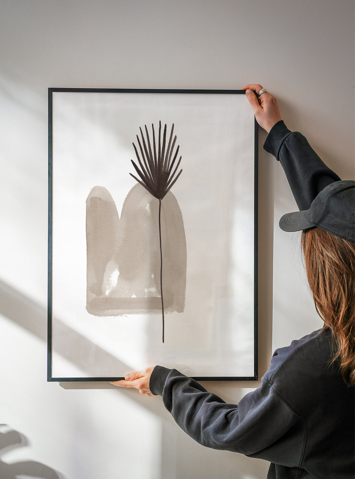 Abstract Leaf - Framed poster detail