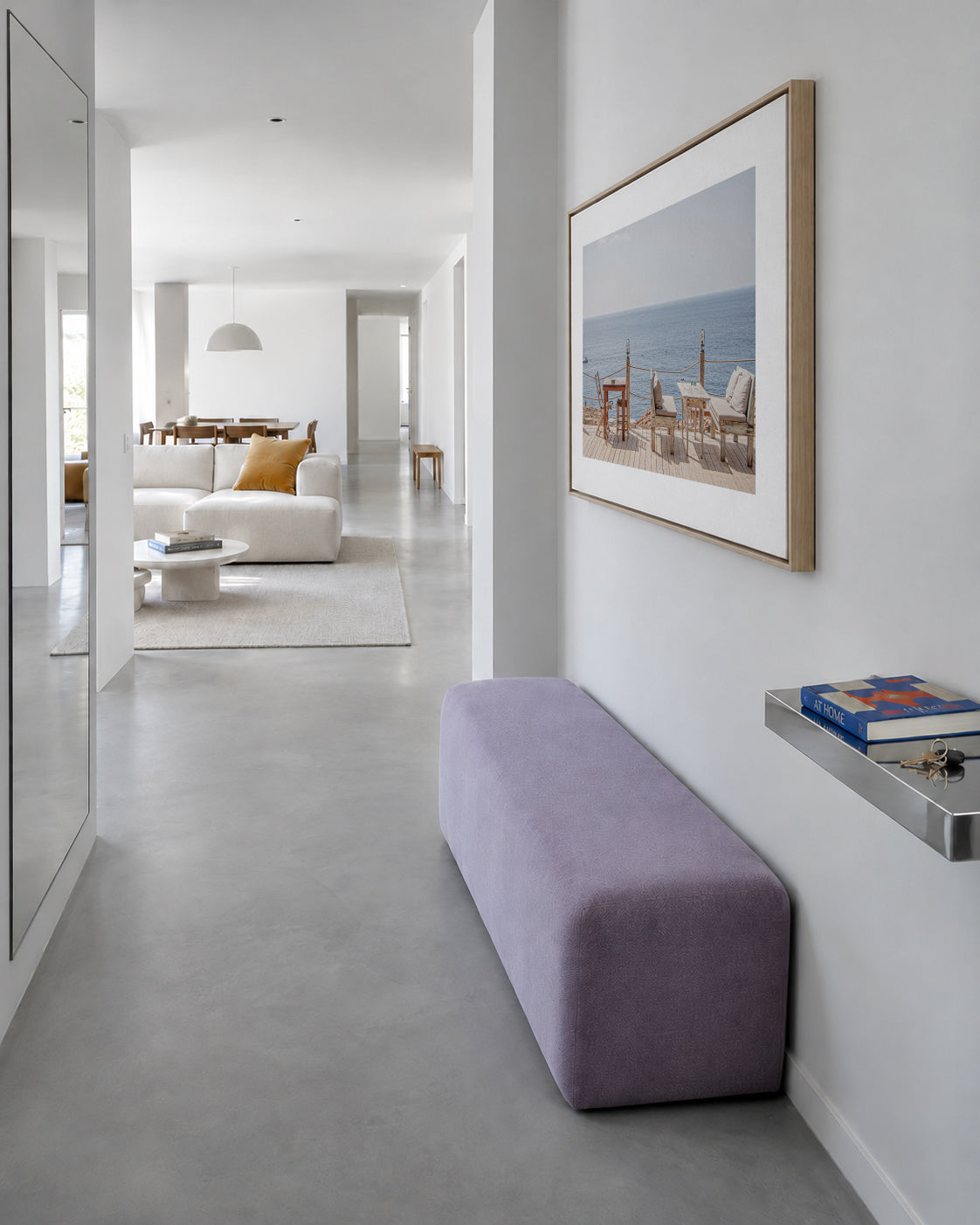 Ibiza VII - Framed canvas in an interior