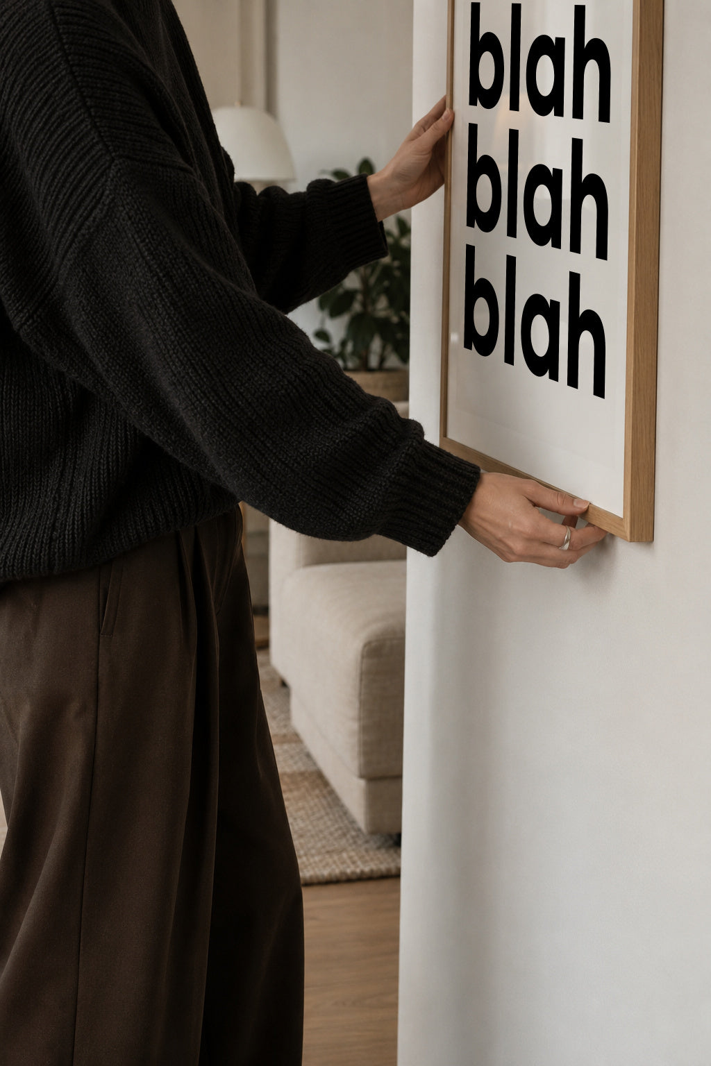Blah Blah Blah - Framed poster detail
