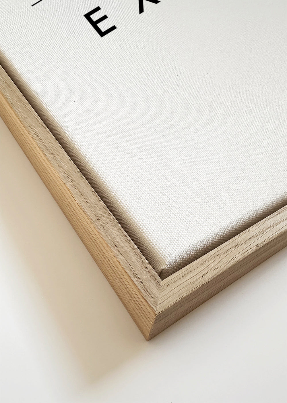 Quadro minimalista tipográfico Inhale Exhale