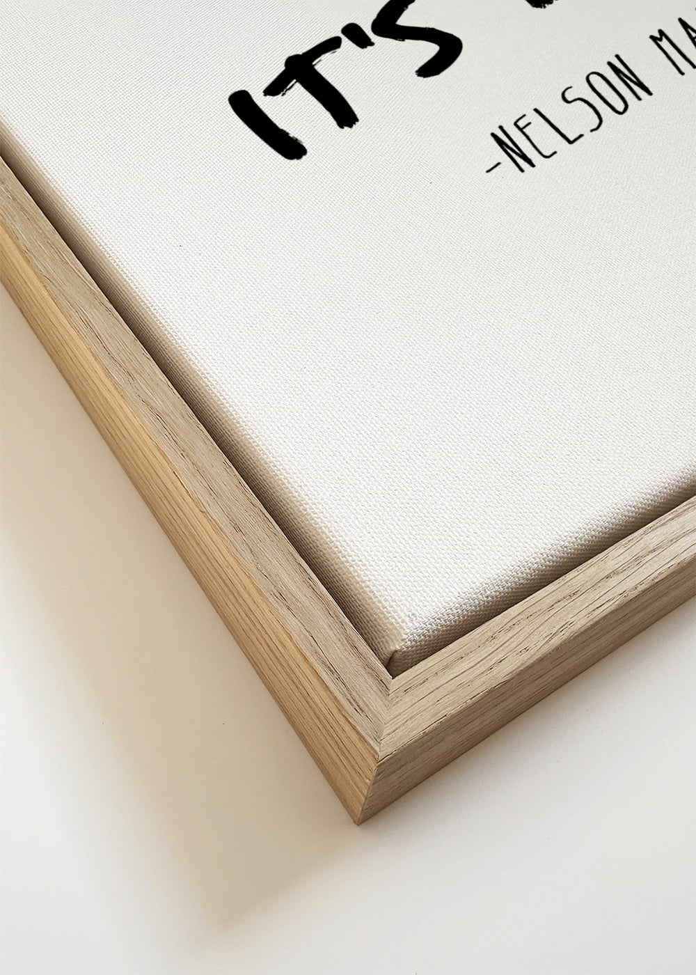 Quadro minimalista com frase