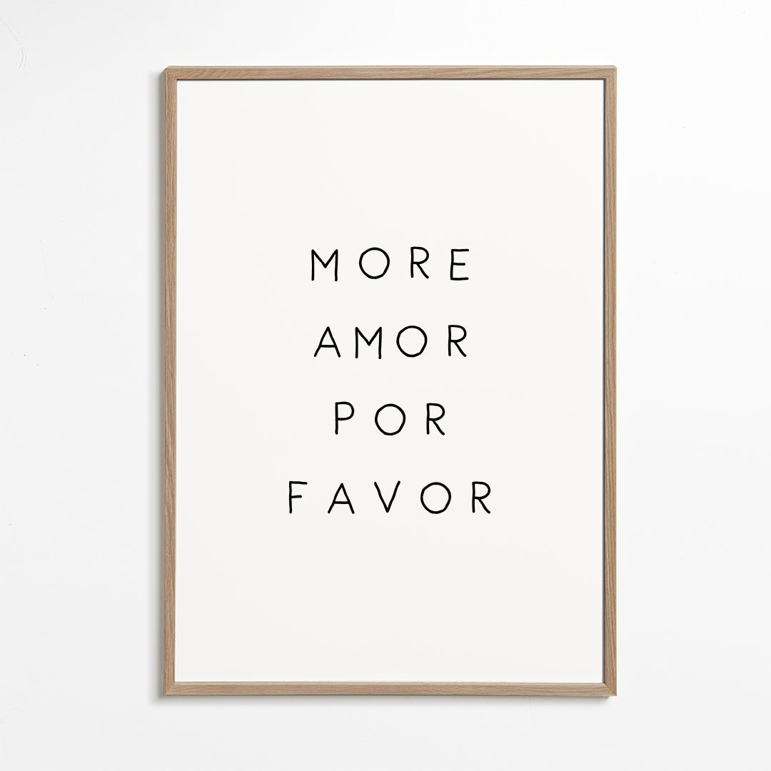 Quadro preto e branco com frase tipográfica central