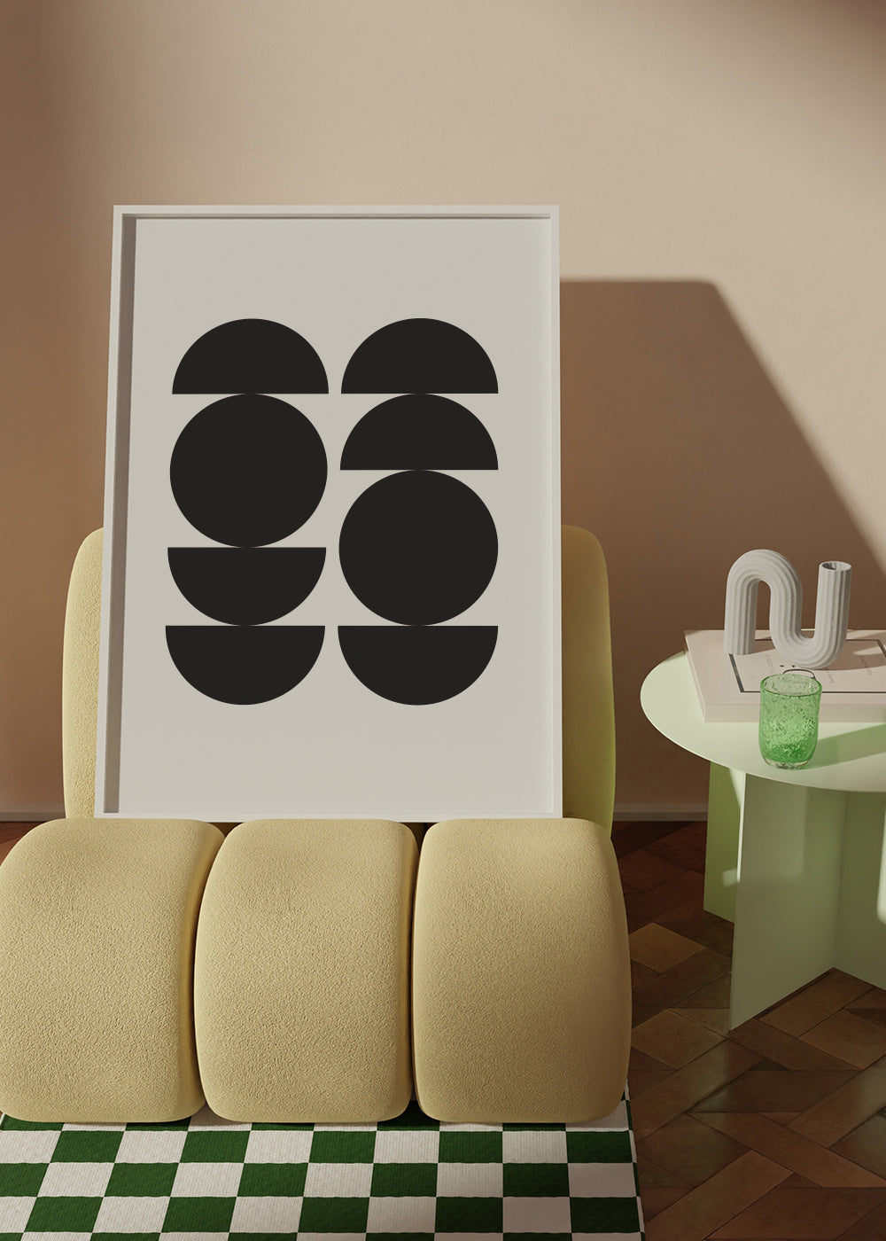 Mid Century Modern - Framed poster in an interior