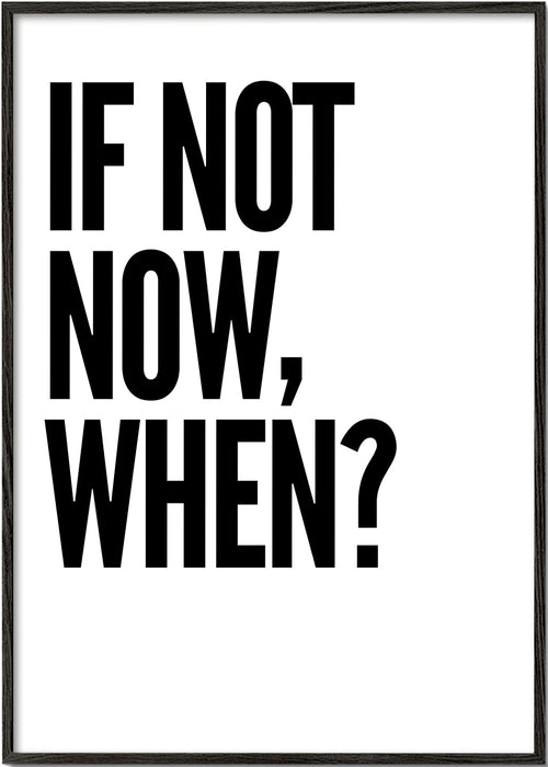 Poster tipográfico minimalista com slogan forte