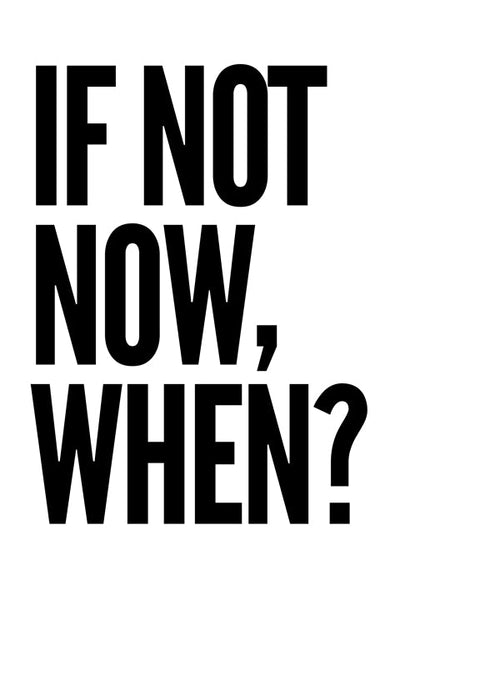 Poster tipográfico minimalista com slogan forte
