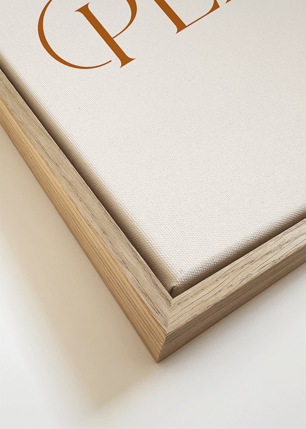 Quadro minimalista com tipografia