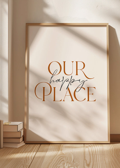 Quadro minimalista com tipografia