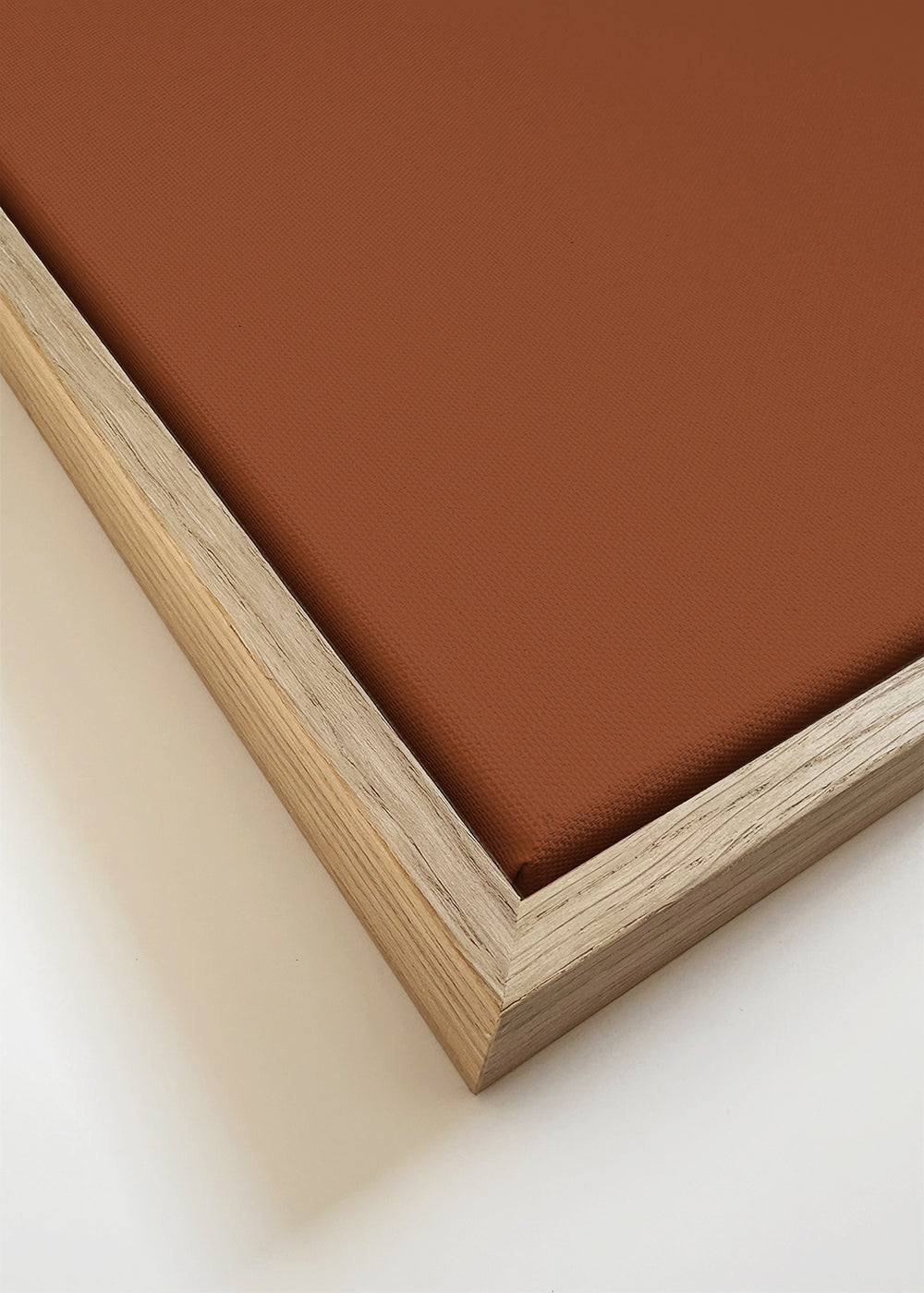 Arte abstrata com formas orgânicas terracota