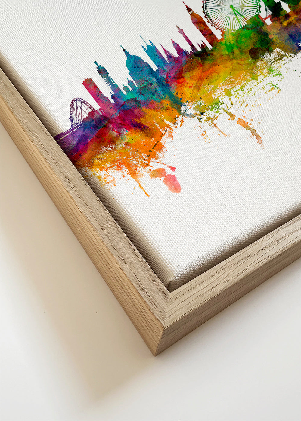 Arte para cidade: Skyline de Londres multicolor