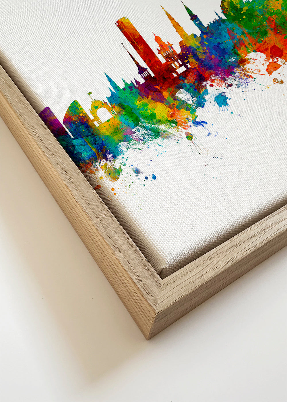 Quadro de cidades Skyline de Copenhague em aquarela